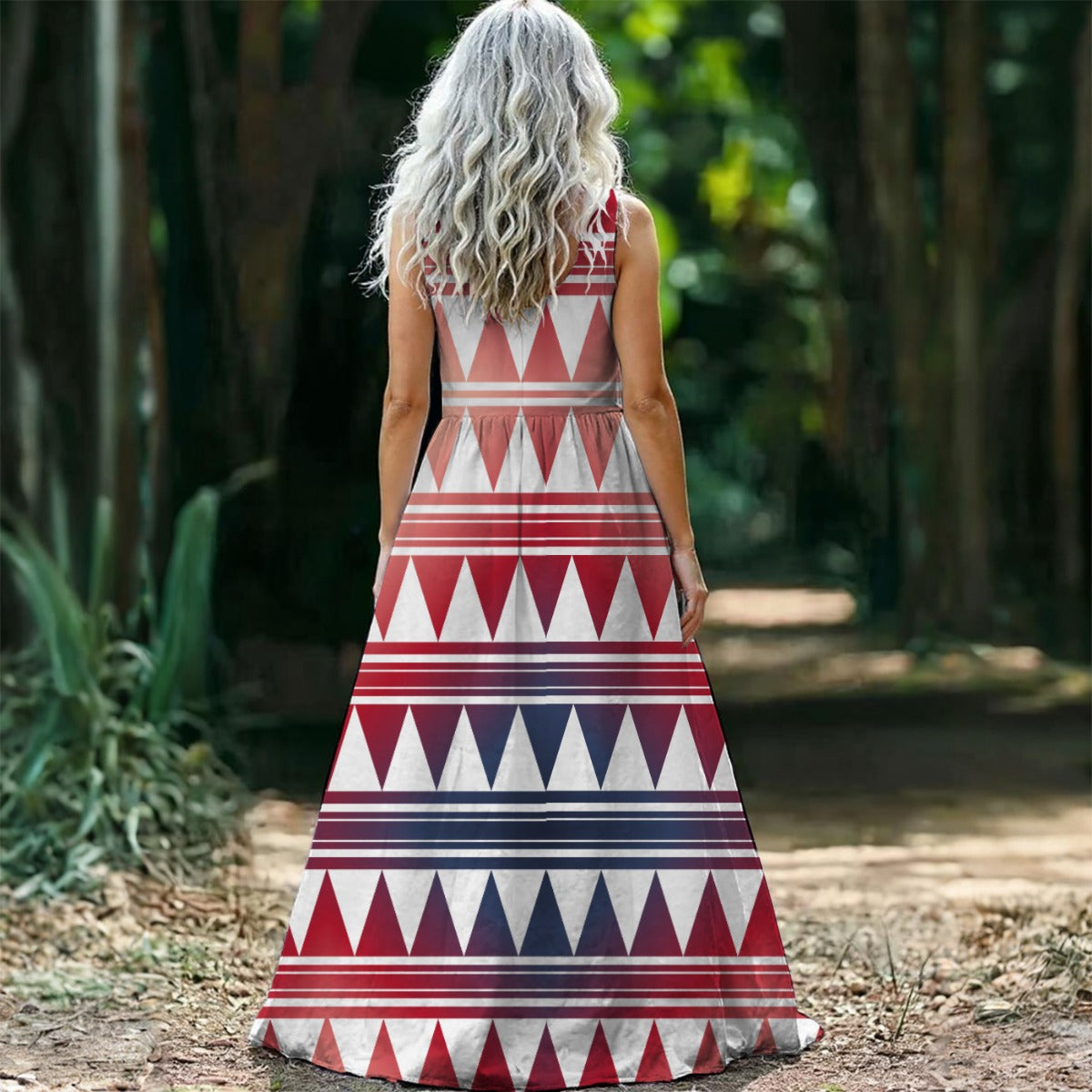 All-Over Print Maxi Dress