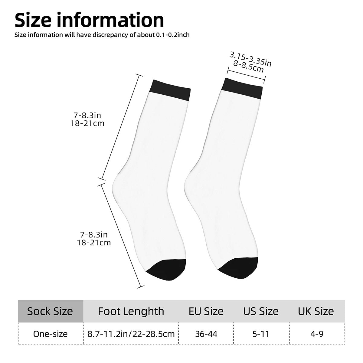 Contrast Color Socks For the USA
