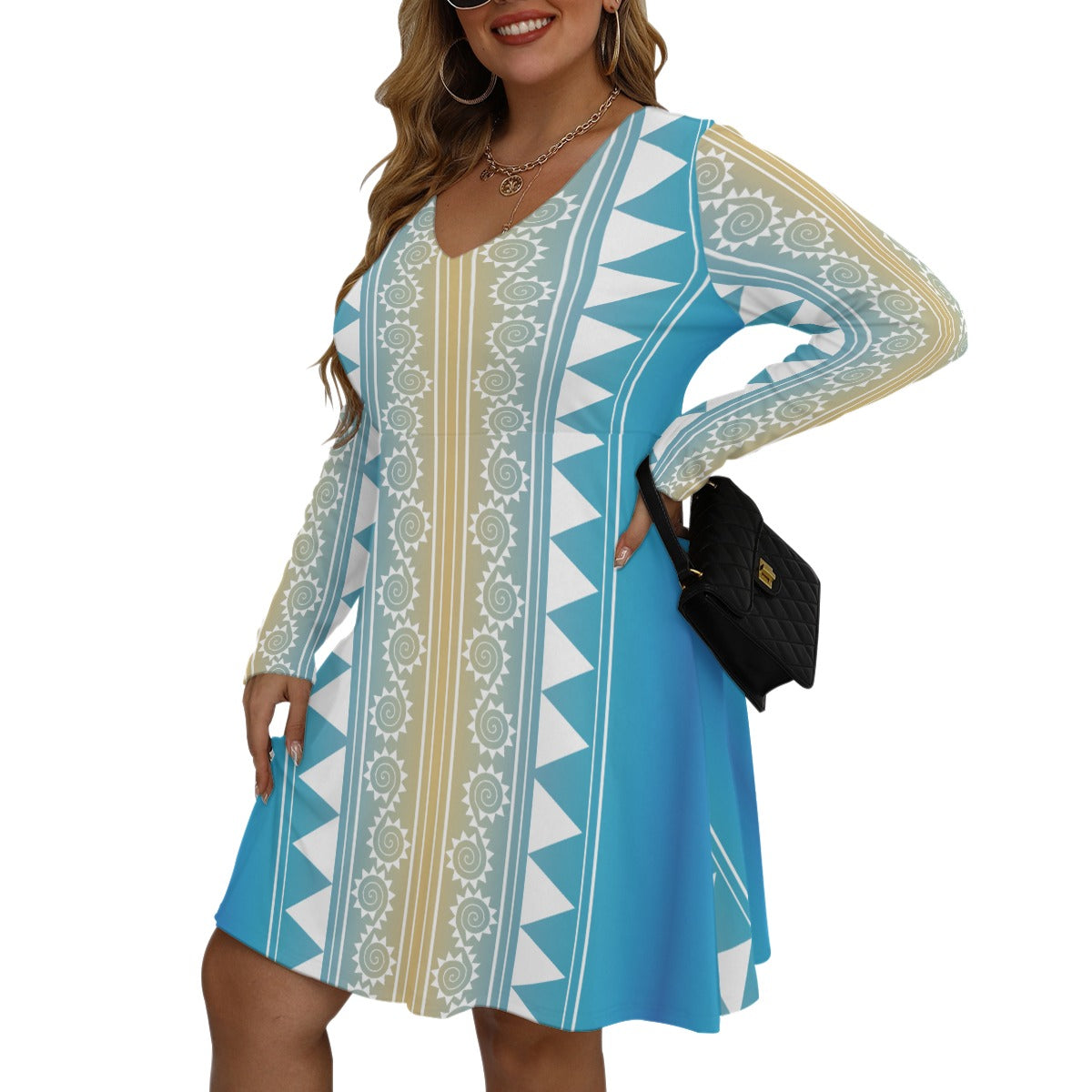 Mother meets Sky | long sleeve dress