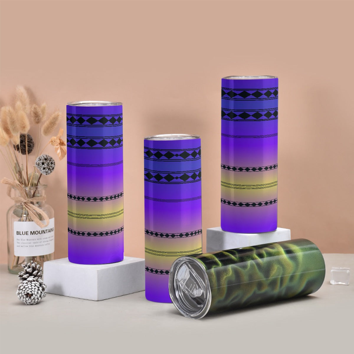 Tumbler with twinkle surface 20oz