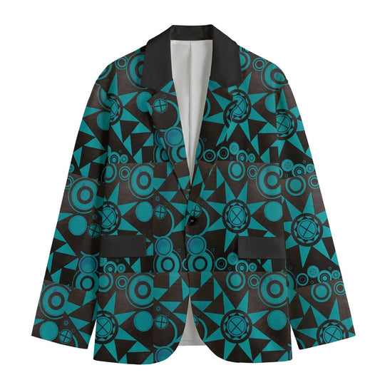 Casual Flat Lapel Collar Blazer | Medicine Sun