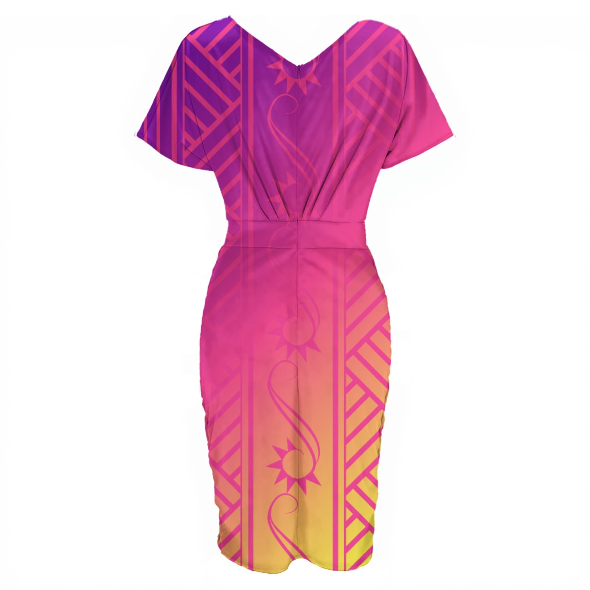 Summer 2026 V-neck pleated dress